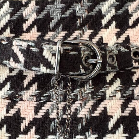 Nygard Collection Vintage Houndstooth A-Line Mini Skirt Lined -Size 8 Petites - Picture 4 of 9